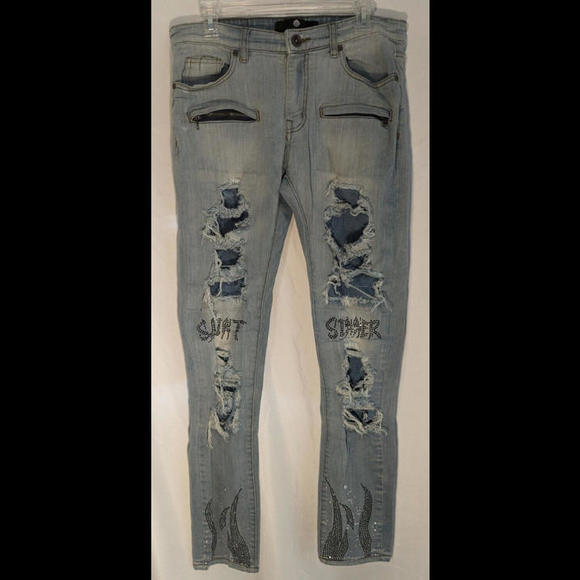 FOCUS Other - Focus Jeans Mens 32x32 Saint and Sinner Distressed Urban Street Wear @TD